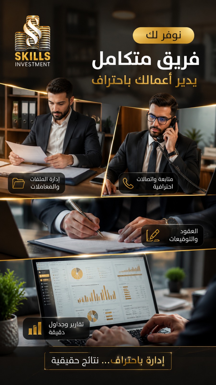 فريق متكامل لإدارة الأعمال